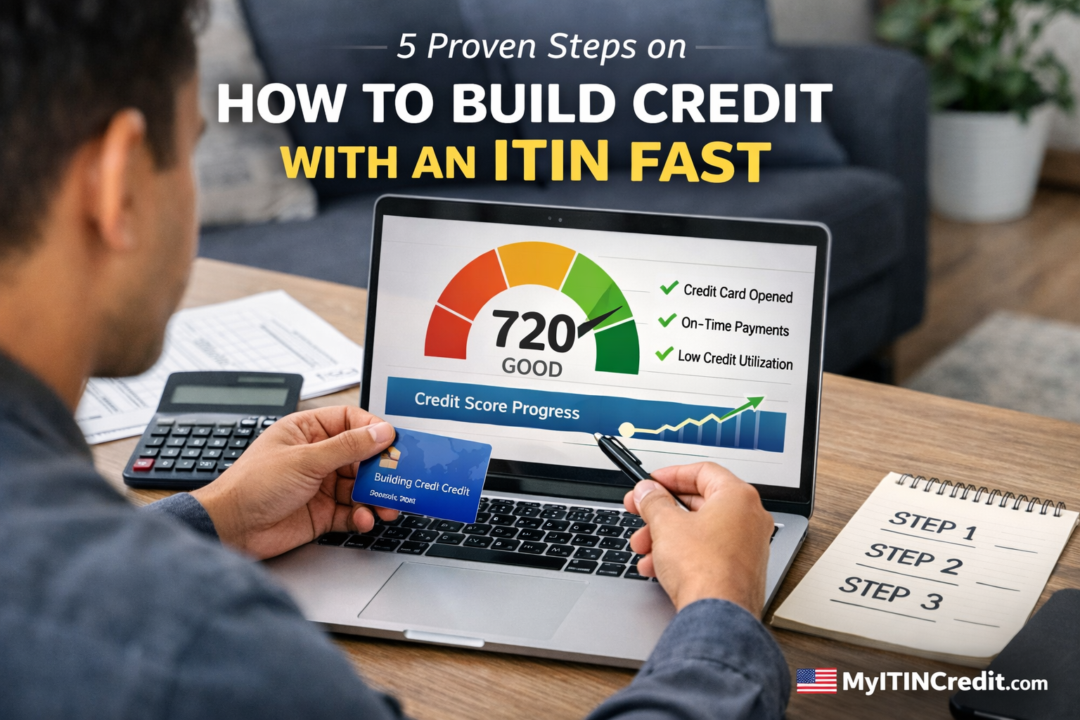 how to build credit with itin step by step